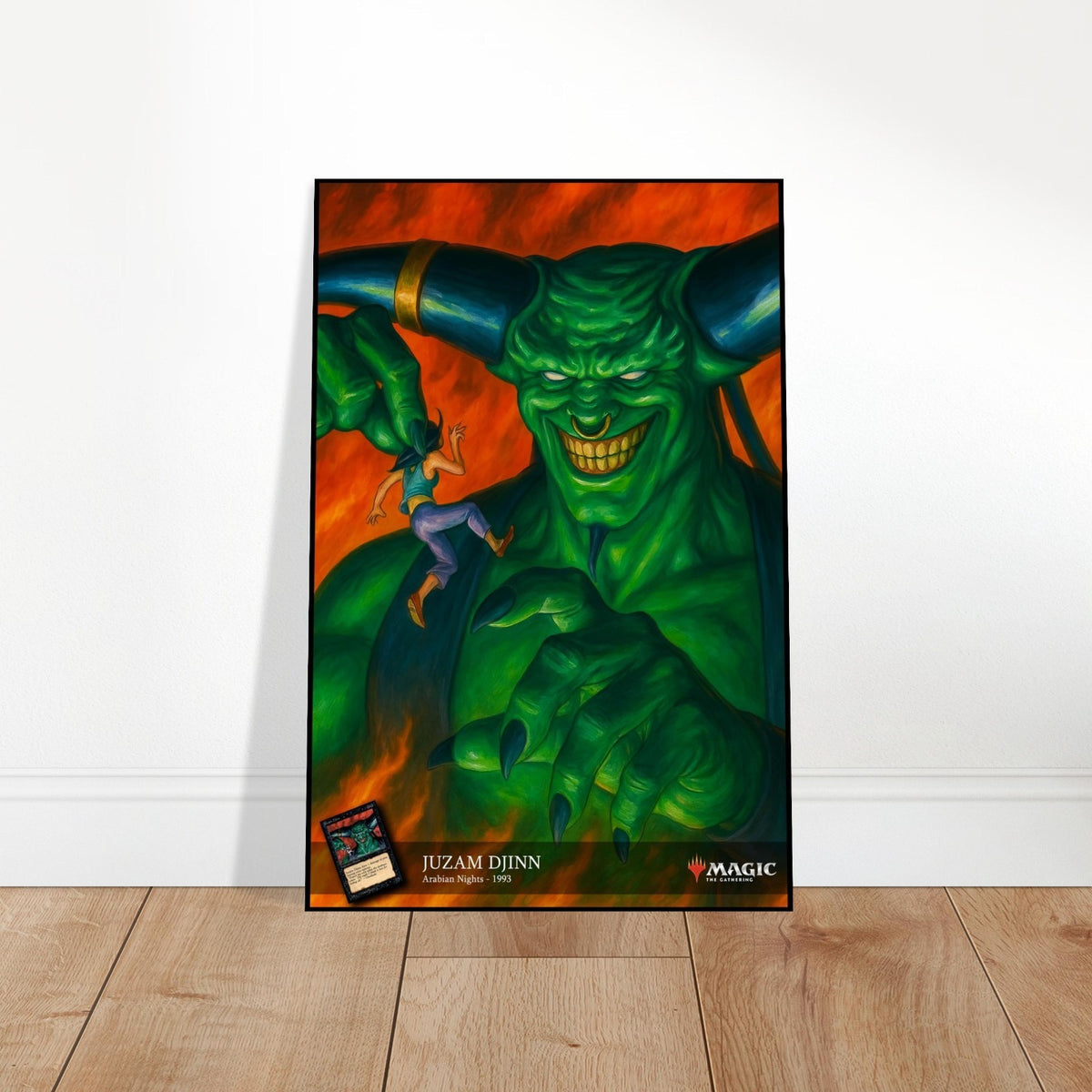 JUZAM DJINN MAGIC THE GATHERING ARABIAN NIGHTS 1993 VINTAGE POSTER 2