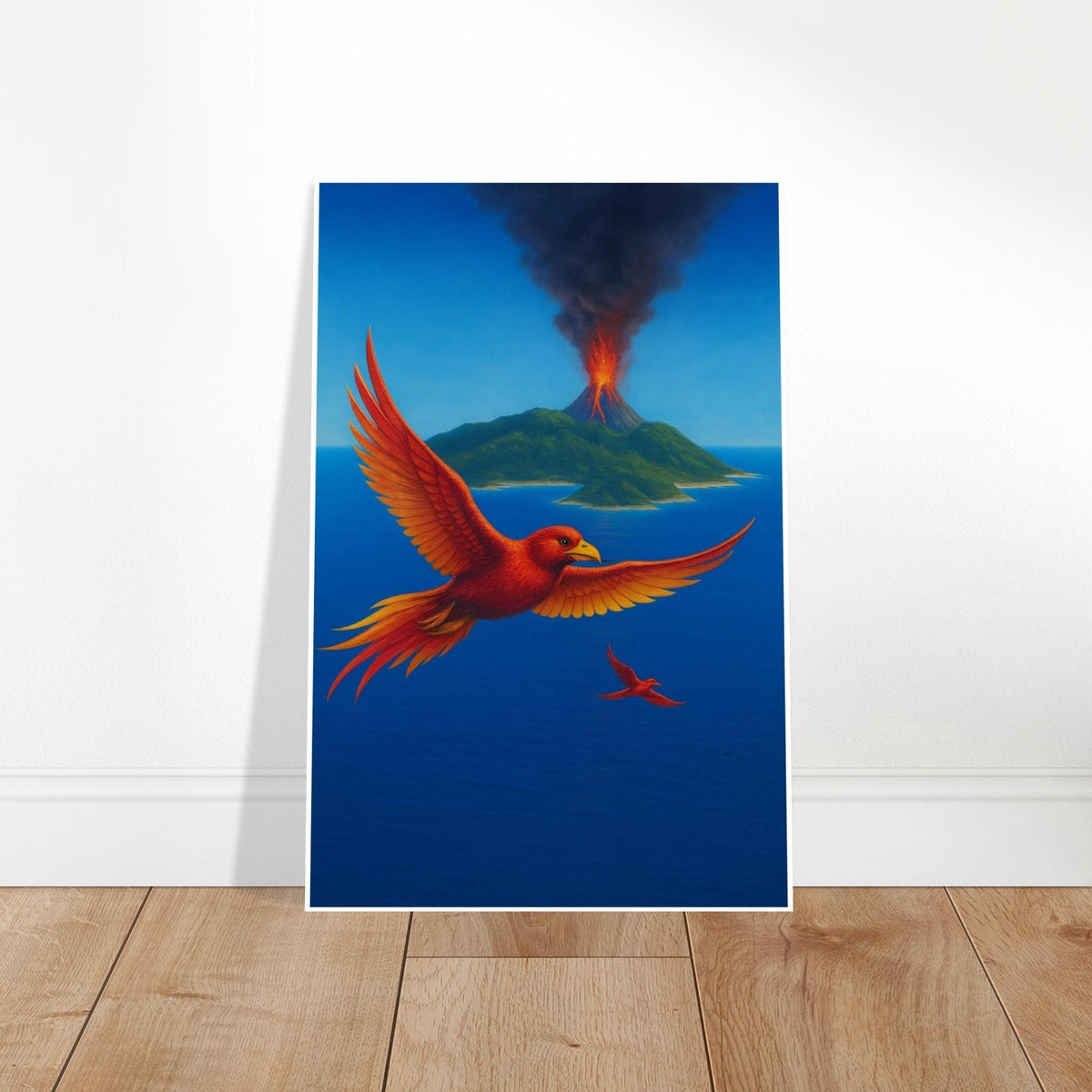 BIRDS OF PARADISE MAGIC THE GATHERING INSPIRED PHOENIX VOLCANIC ISLAND POSTER 2