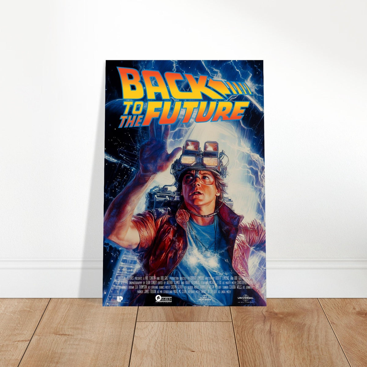 BACK TO THE FUTURE MOVIE POSTER - MARTY MCFLY LIGHTNING STRIKE - 80S SCI-FI 2
