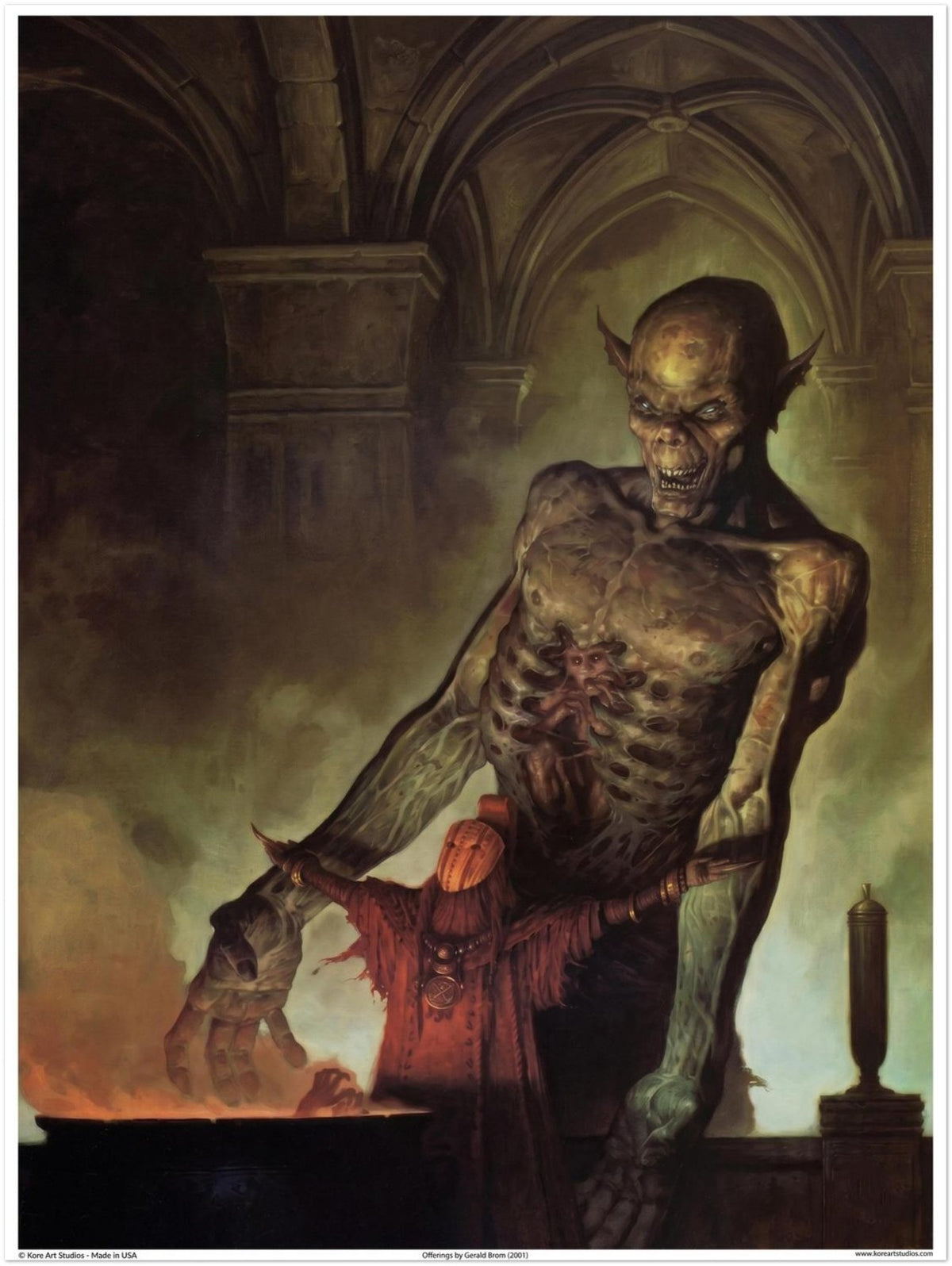 Offerings by Gerald Brom  (2001) - Fantasy Art Poster