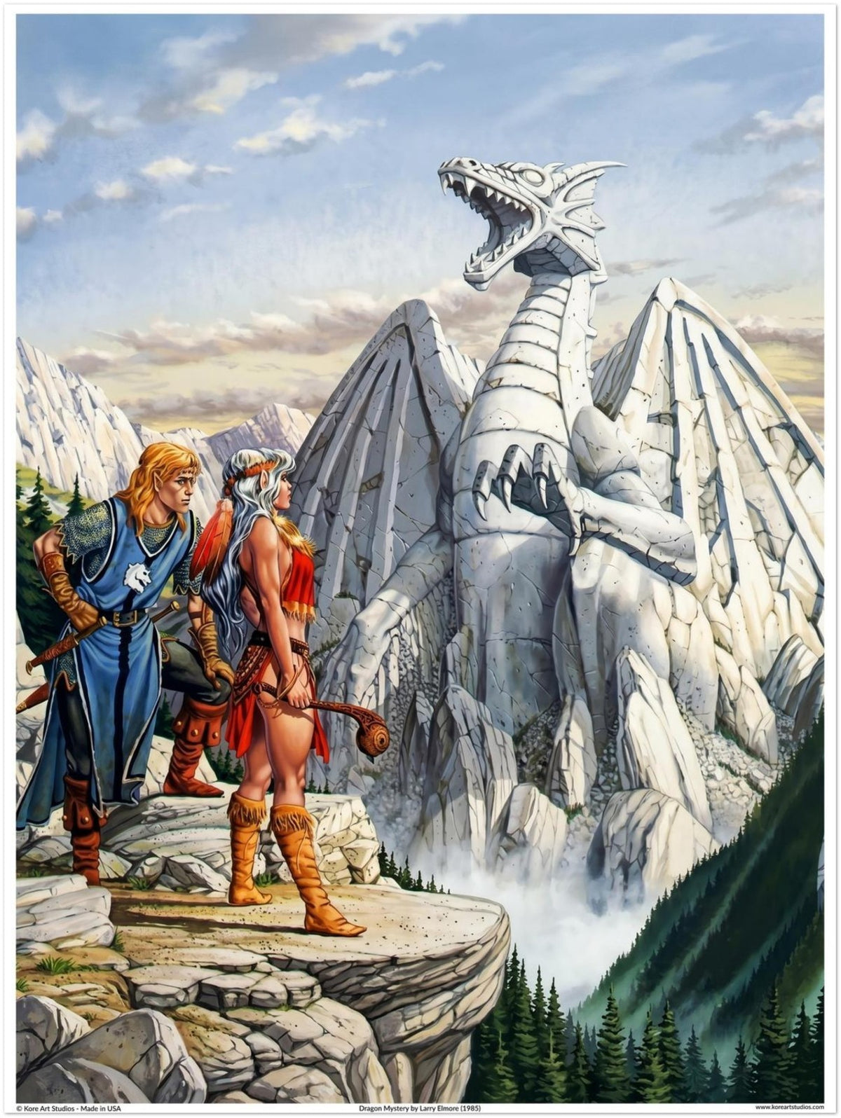 Dragon Mystery - Dragons of Mystery Dragonlance Cover Art by Larry Elmore (1985)