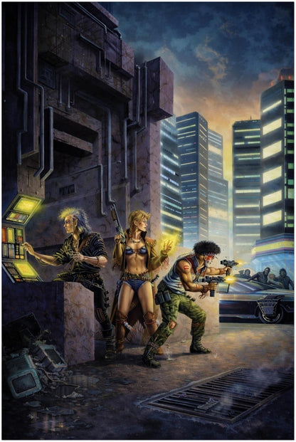 SHADOWRUN CYBERPUNK POSTER – CLASSIC RPG COVER ART TRIBUTE