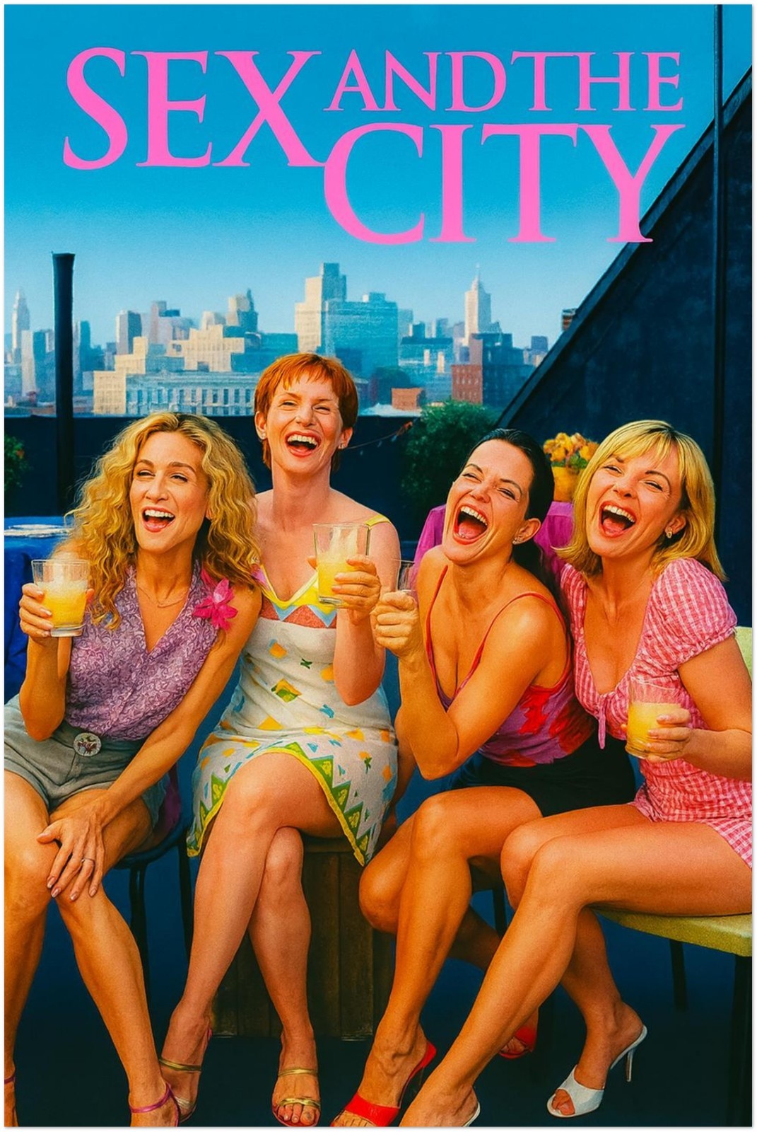 SEX AND THE CITY MOVIE POSTER - HBO SERIES CARRIE SAMANTHA CHARLOTTE MIRANDA