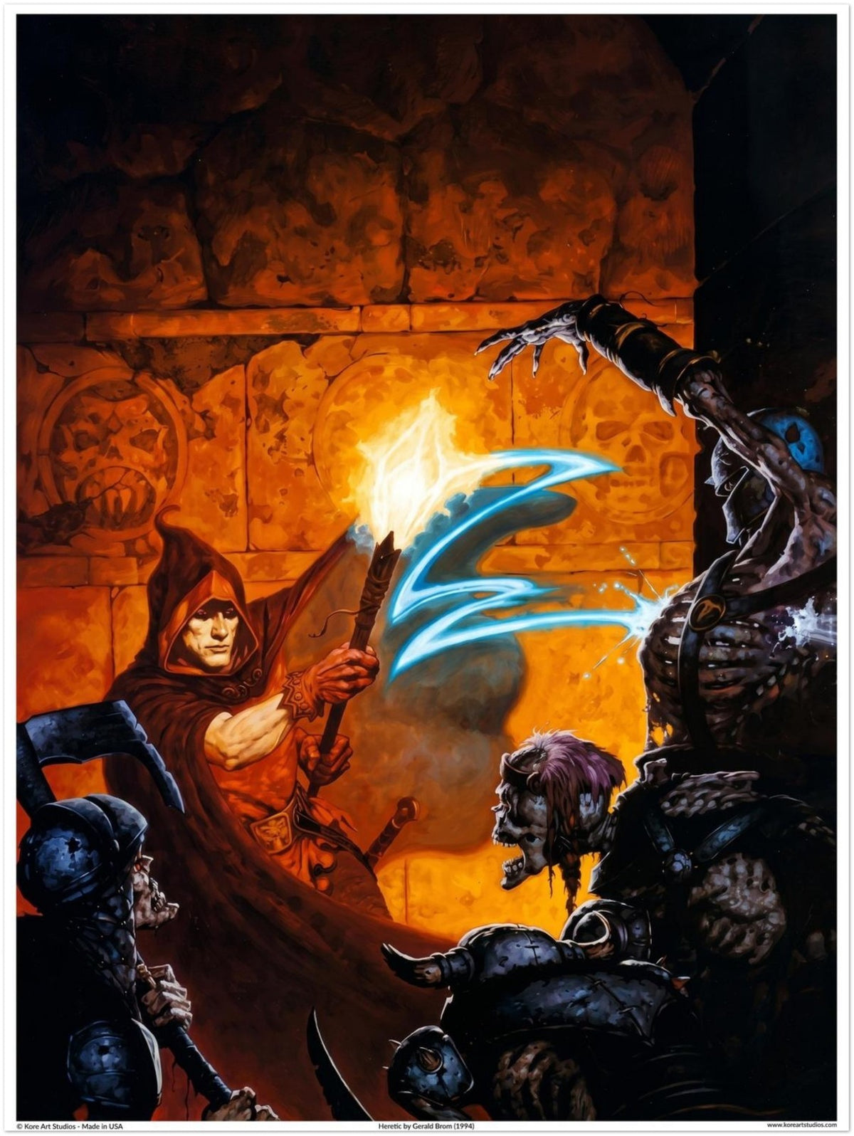 Heretic by Gerald Brom  (1994) - Fantasy Art Poster
