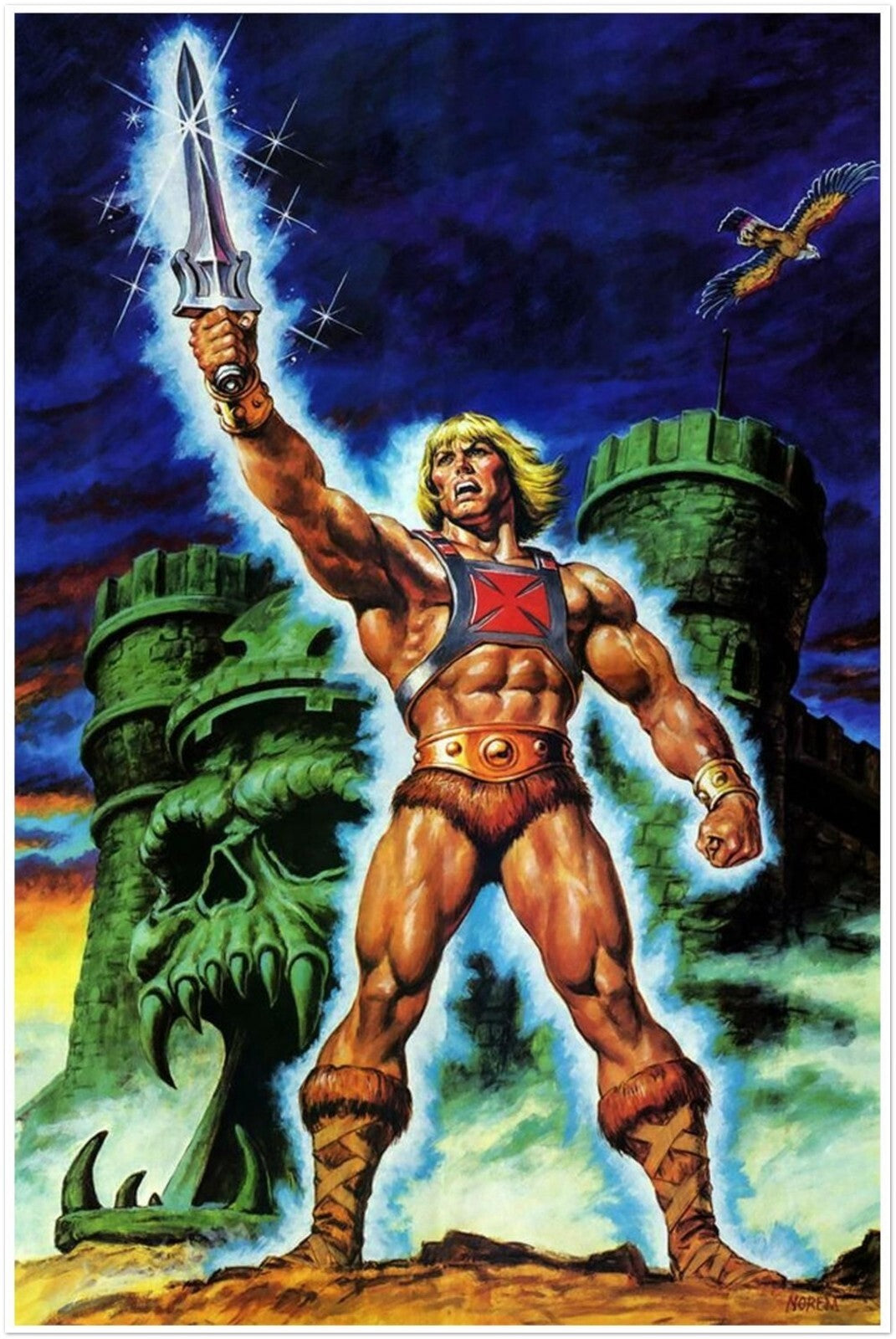 He-Man Masters of the Universe Poster – Earl Norem Art, MOTU Wall Decor