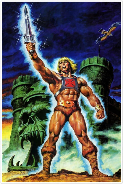 He-Man Masters of the Universe Poster – Earl Norem Art, MOTU Wall Decor