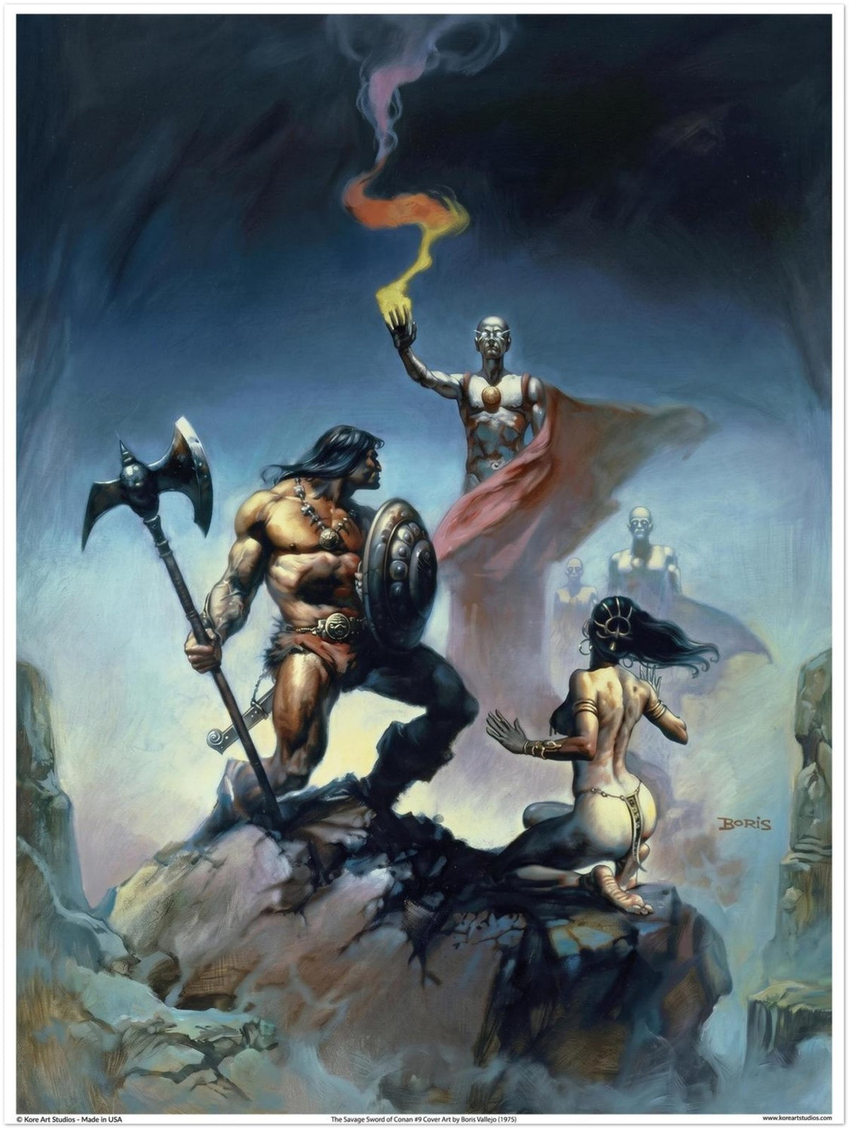 The Savage Sword of Conan #9 Cover Art Poster by Boris Vallejo - 1975