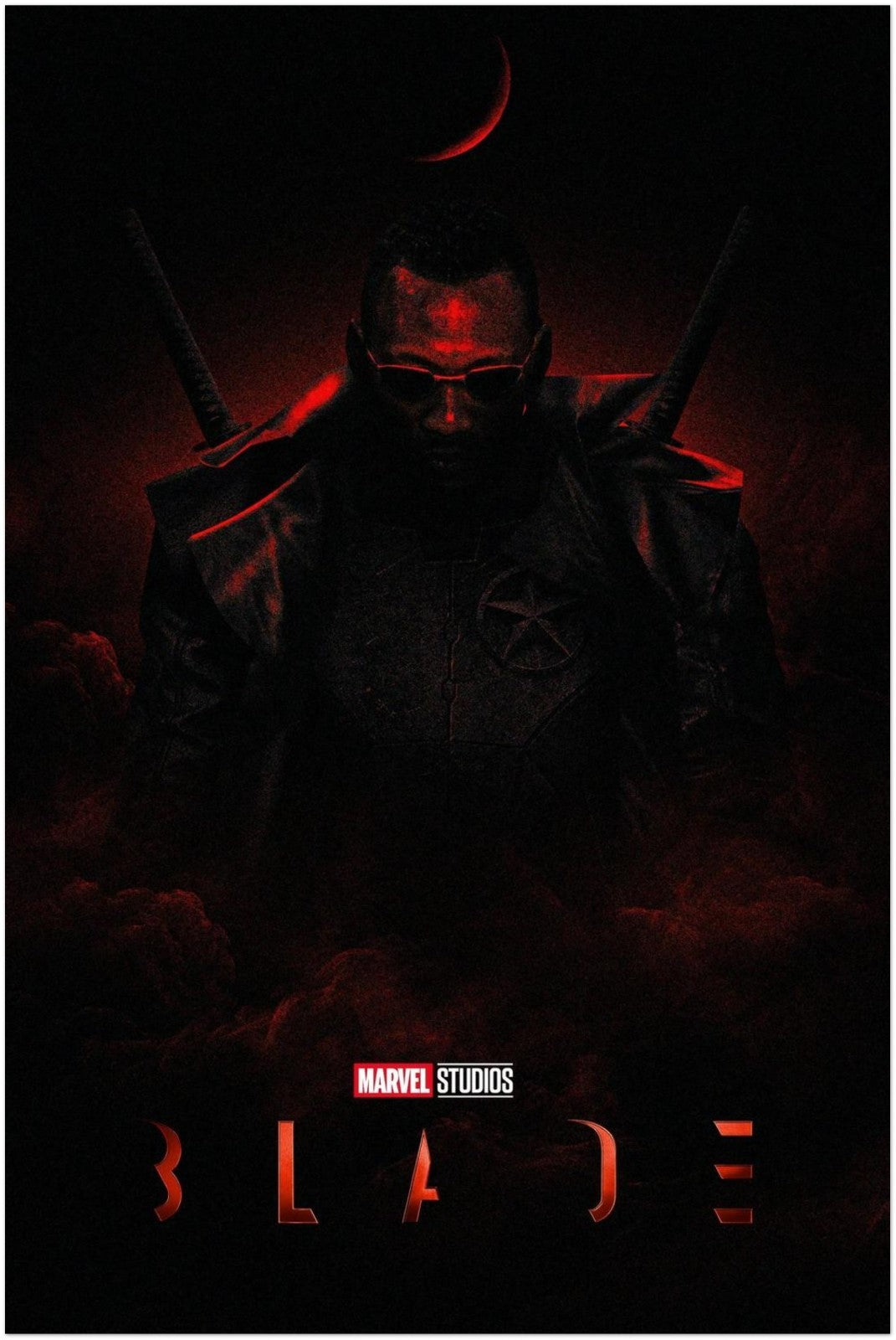 BLADE MARVEL STUDIOS MCU VAMPIRE HUNTER DARK SUPERHERO MOVIE POSTER