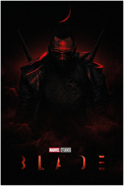 BLADE MARVEL STUDIOS MCU VAMPIRE HUNTER DARK SUPERHERO MOVIE POSTER