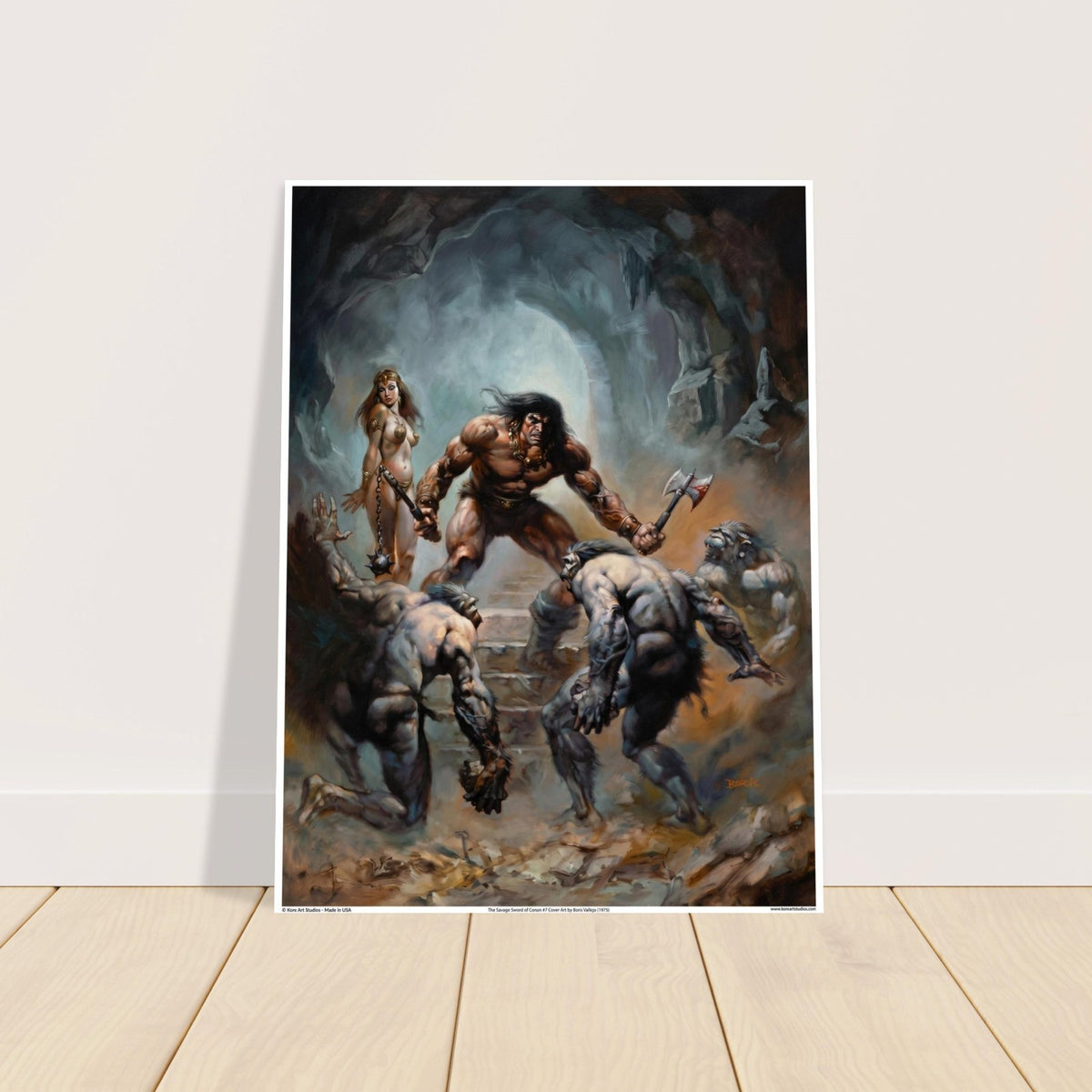 The Savage Sword of Conan #7 Cover Art Poster by Boris Vallejo - 1974 2