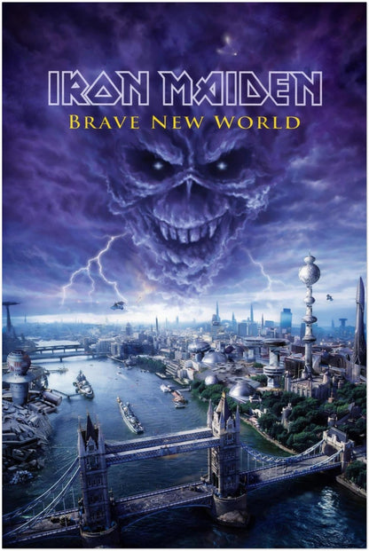 Iron Maiden - Brave New World Album Poster - Heavy Metal Art