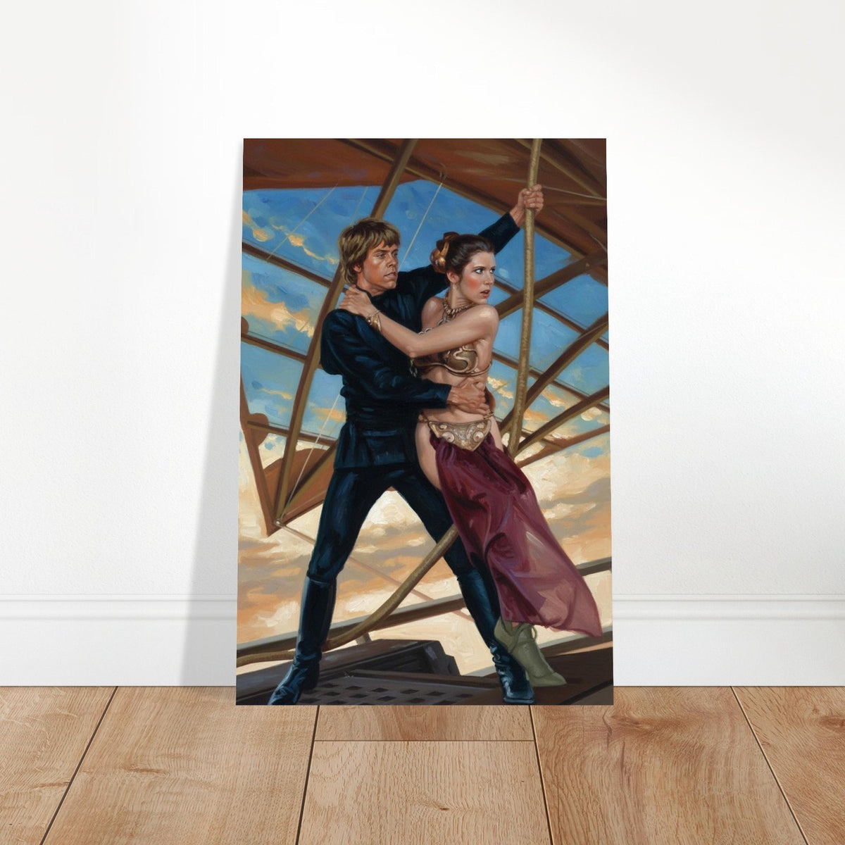 STAR WARS INSPIRED POSTER – LUKE SKYWALKER AND PRINCESS LEIA ICONIC SCENE 2