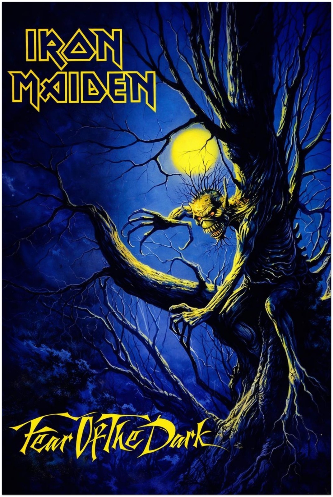 Iron Maiden - Fear of The Dark Album Poster - Heavy Metal Art