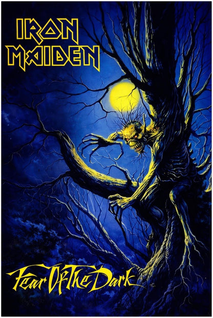 Iron Maiden - Fear of The Dark Album Poster - Heavy Metal Art