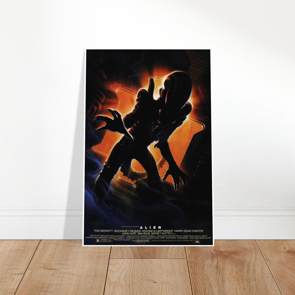 ALIEN MOVIE POST 10TH ANNIVERSARY EDITION SCI-FI HORROR XENOMORPH SILHOUETTE ART 2