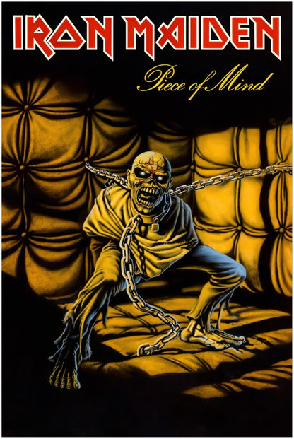 Iron Maiden - Piece of Mind Album Poster - Heavy Metal Art