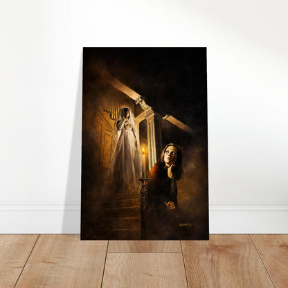 BORIS VALLEJO POSTER THE GLOWING CANDLE GOTHIC HORROR BRIDE GHOST ILLUSTRATION 2