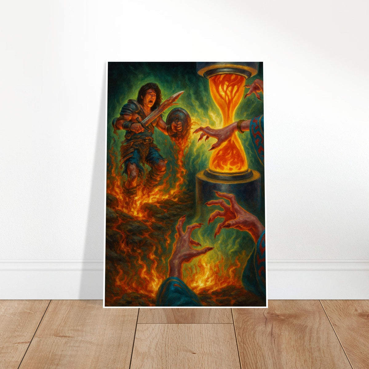 TIMETWISTER MAGIC THE GATHERING INSPIRED TIME MAGIC WARRIOR FANTASY POSTER 2