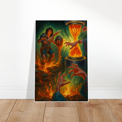 TIMETWISTER MAGIC THE GATHERING INSPIRED TIME MAGIC WARRIOR FANTASY POSTER 2