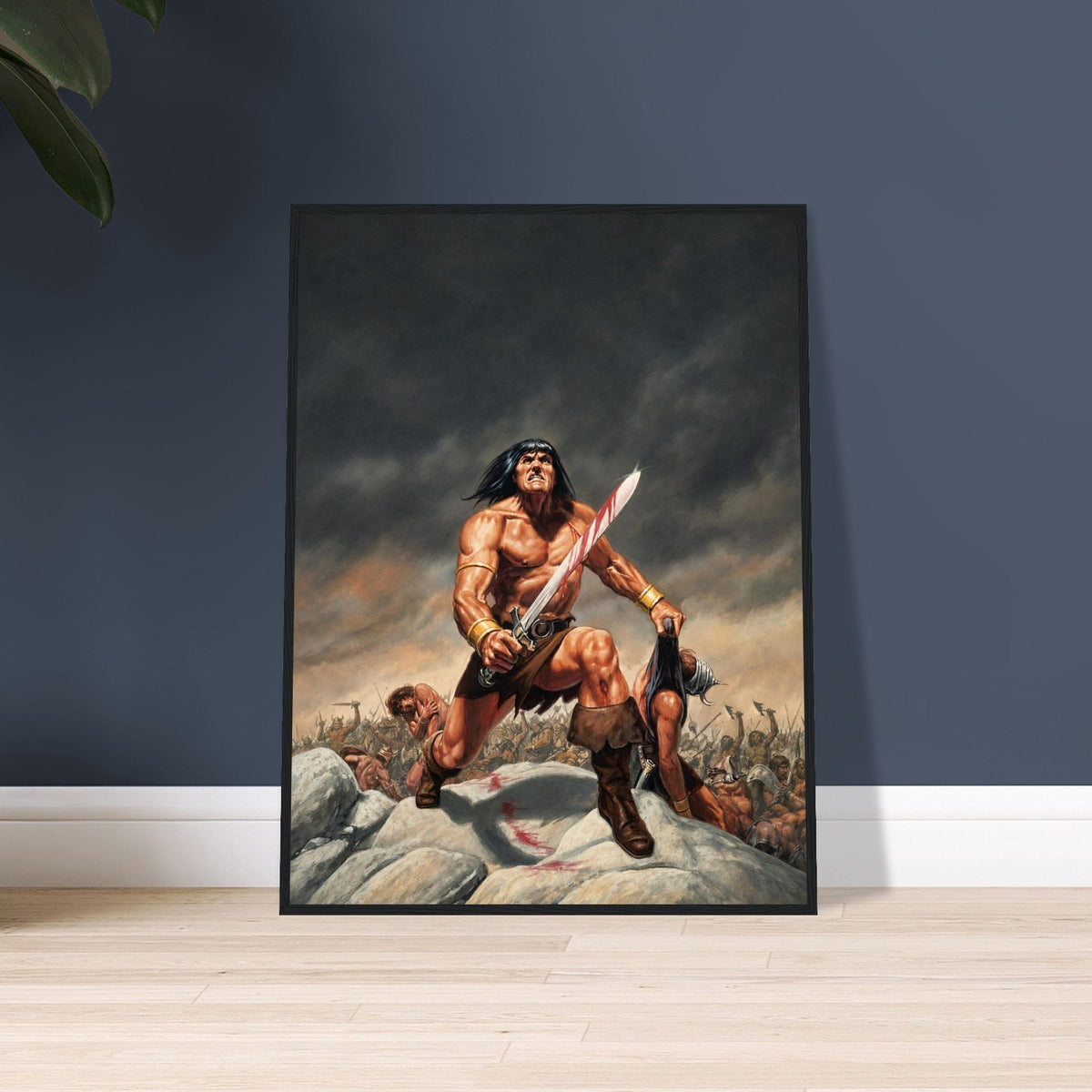 Savage Sword of Conan #44 Cover by Bob Larkin (1979) - Framed Poster 24in x 32in 2