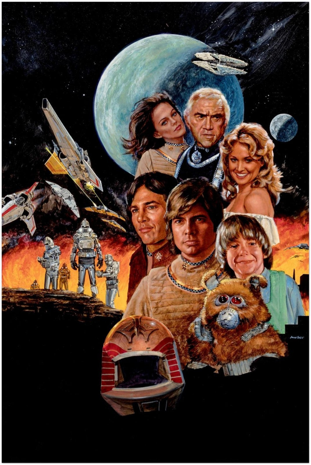 BATTLESTAR GALACTICA JOHN SOLIE POSTER 1978 CLASSIC SCI-FI TV SERIES POSTER