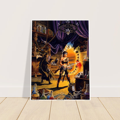 Dragonlance The Portal Fantasy Art Poster Larry Elmore AD&D Dragonlance 1986 2