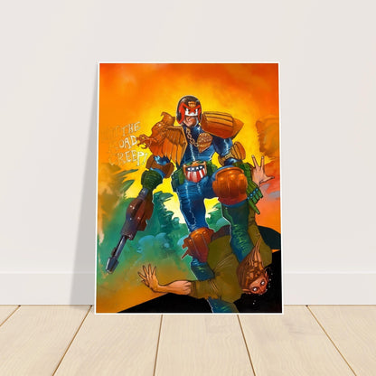 Judge Dredd Poster – Simon Bisley 1989 Cover Art – Comic Book Wall Print 2