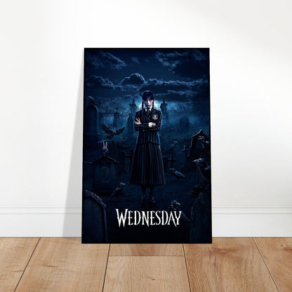 WEDNESDAY NETFLIX SERIES CEMETERY GOTHIC DARK ACADEMIA ADDAMS POSTER 2