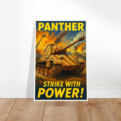 PANTHER TANK POSTER - WWII GERMAN ARMOR MILITARY HISTORY VINTAGE WAR ART 2