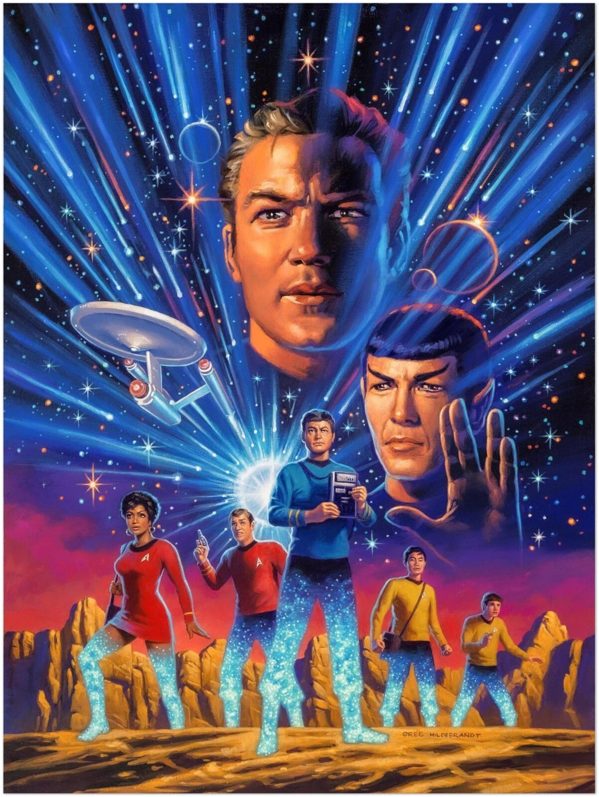 Star Trek Year Five Poster – Greg Hildebrandt Art – Sci-Fi Wall Print