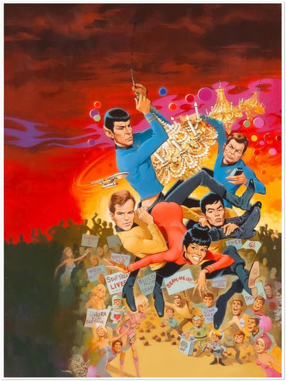 Star Trek Poster – Jack Rickard 1977 Starlog Cover – Retro Sci-Fi Art Print