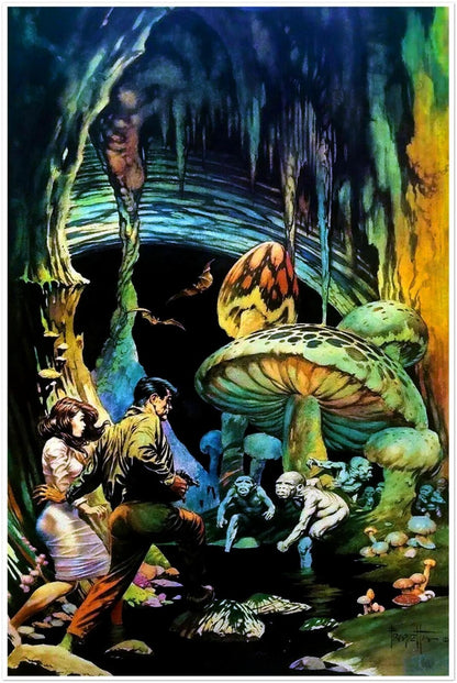 Frank Frazetta Poster The Secret People Underground Creatures Fantasy Horror Art