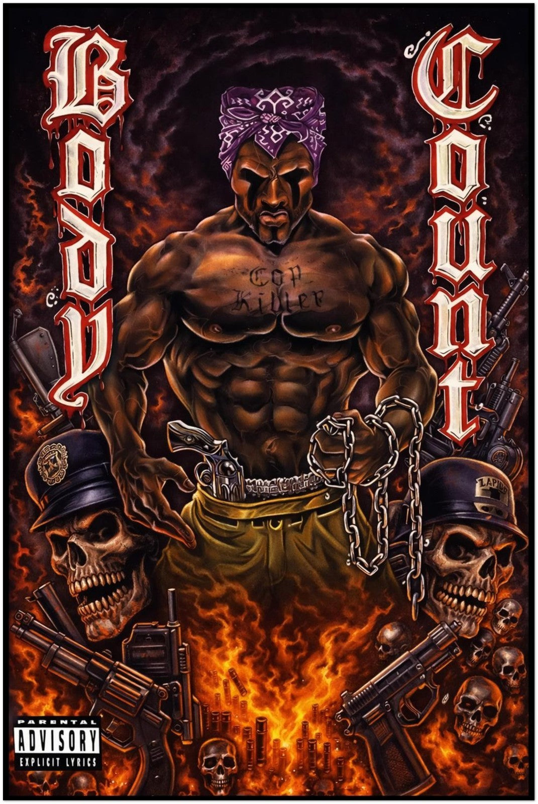 Body Count Album Poster - Heavy Metal Art Fan Decoration - Wall Art