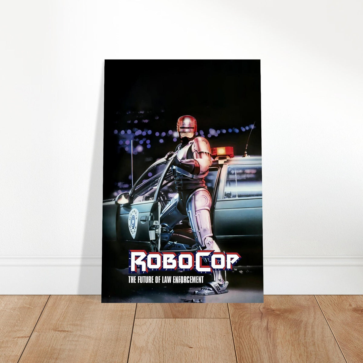 RoboCop 1987 Movie Poster – Futuristic Law Enforcer Police Car Art Print 2