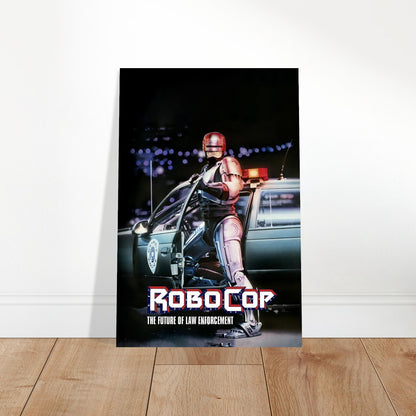 RoboCop 1987 Movie Poster – Futuristic Law Enforcer Police Car Art Print 2