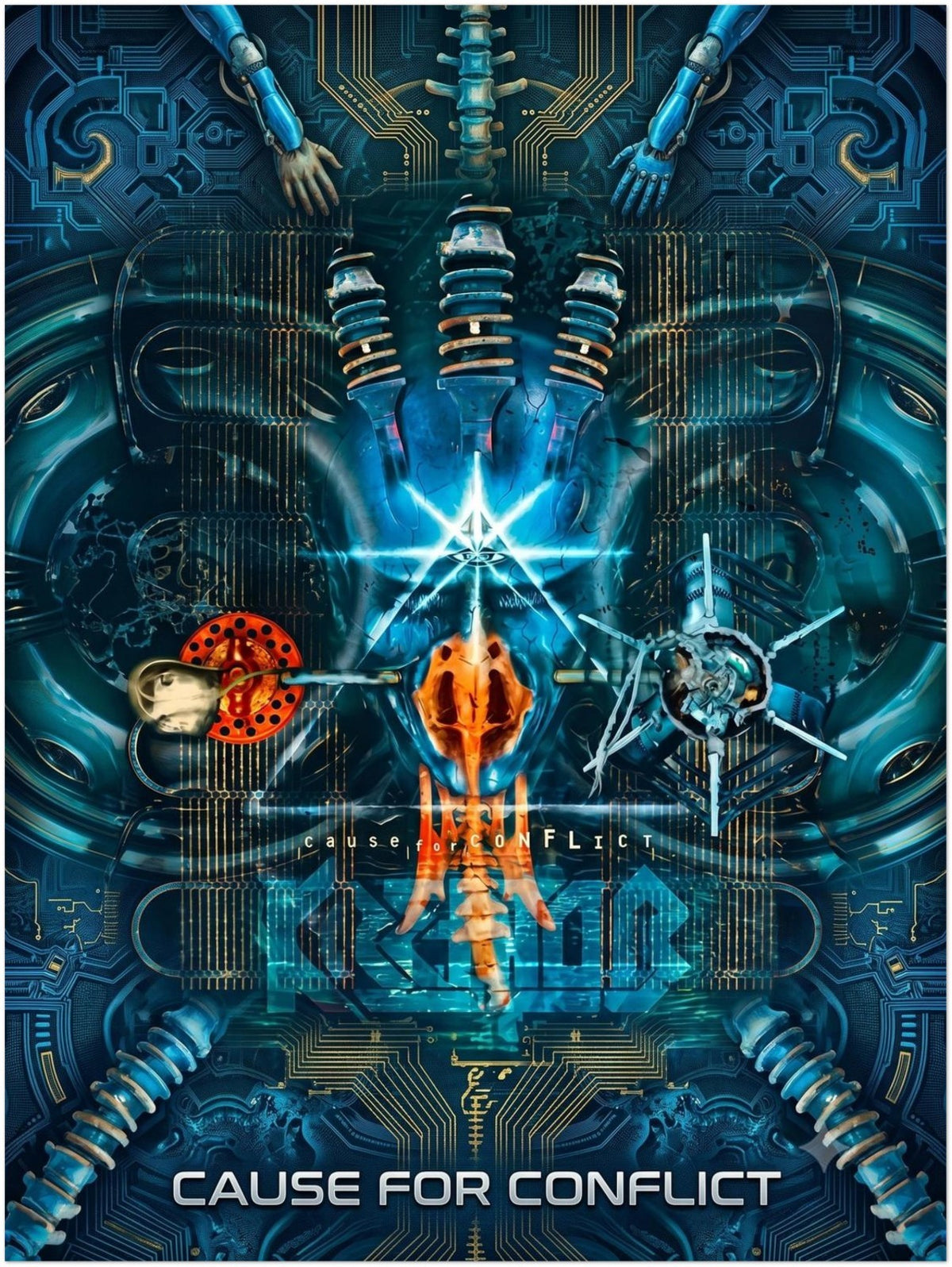 Kreator Poster - Cause for Conflict Album Art Posrer - Heavy Metal Deco