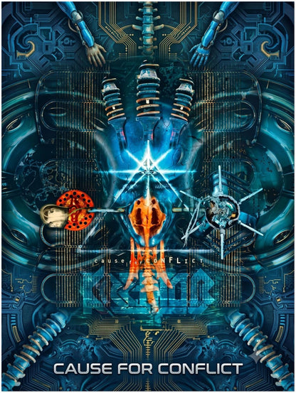 Kreator Poster - Cause for Conflict Album Art Posrer - Heavy Metal Deco