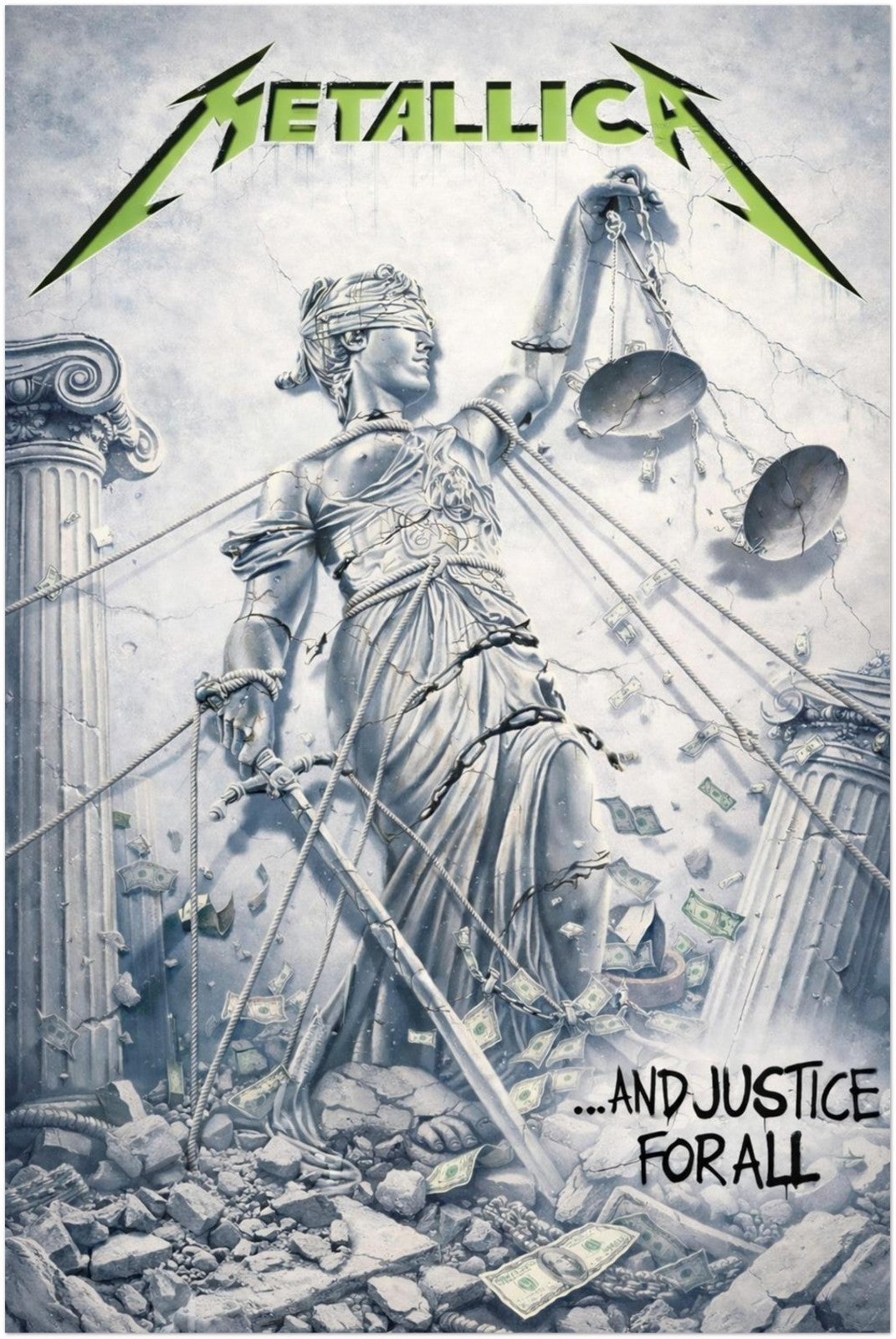 Metallica - And Justice for All Album Poster - Heavy Metal Art Fan Decoration