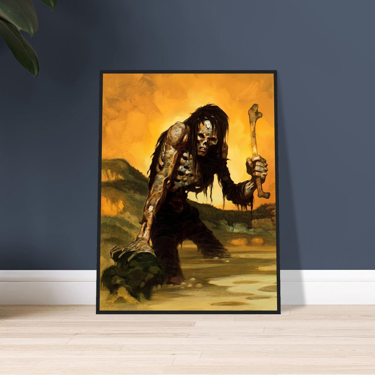 Zoombies by Gerald Brom (1991) - Framed Poster 24in x 32in 2