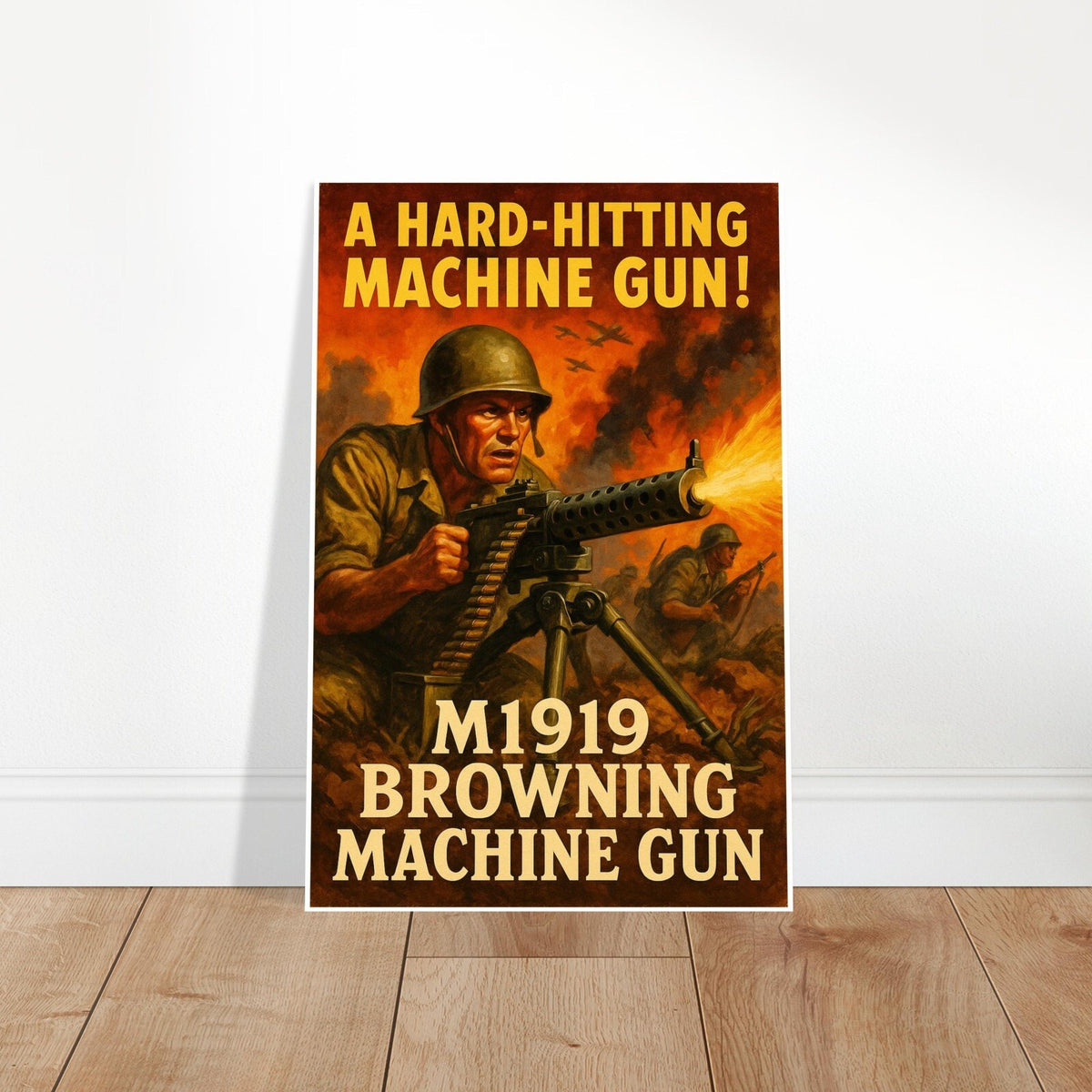 M1919 BROWNING MACHINE GUN POSTER - VINTAGE MILITARY - FREE SHIPPING 2