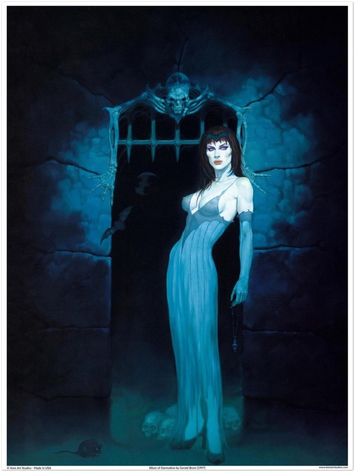 Allure of Damnation by Gerald Brom  (1997) - Fantasy Art Poster