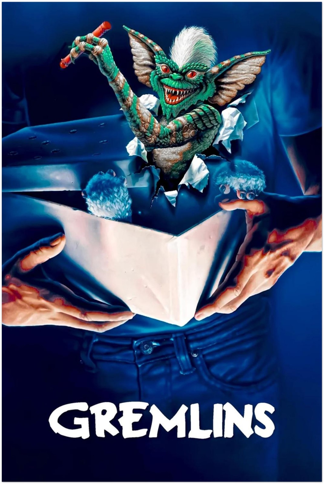 GREMLINS CUSTOM MOVIE POSTER – 80S HORROR COMEDY MONSTER MOVIE ART PRINT
