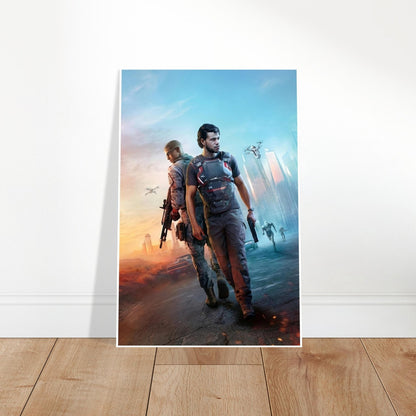 MINDSEYE POSTER GAME COVER ART FUTURISTIC ACTION THRILLER CYBER COMBAT STYLE 2