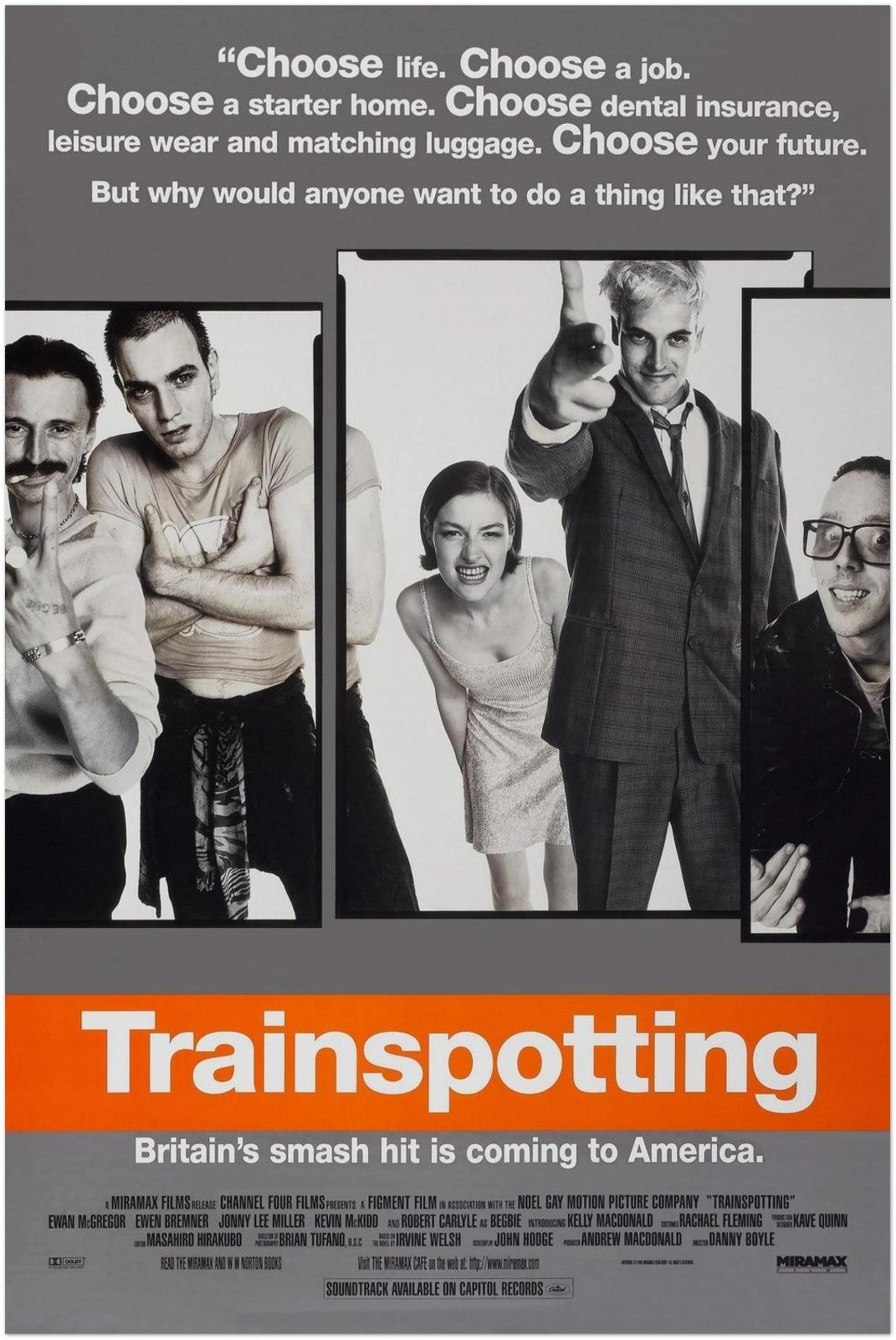 Trainspotting Movie Poster - Cinema Advertises - Hollywood - Top Quality