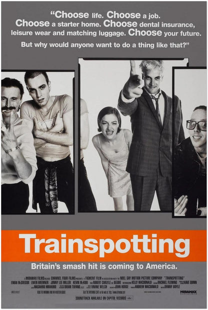 Trainspotting Movie Poster - Cinema Advertises - Hollywood - Top Quality