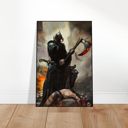 Death Dealer Poster – Epic Dark Fantasy Wall Art by Frank Frazetta Re-Print 2