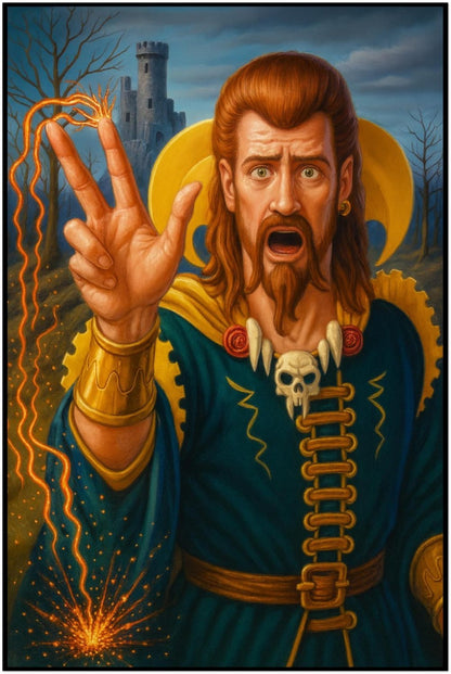 COUNTERSPELL MAGIC THE GATHERING INSPIRED WIZARD STOP SPELL FANTASY POSTER