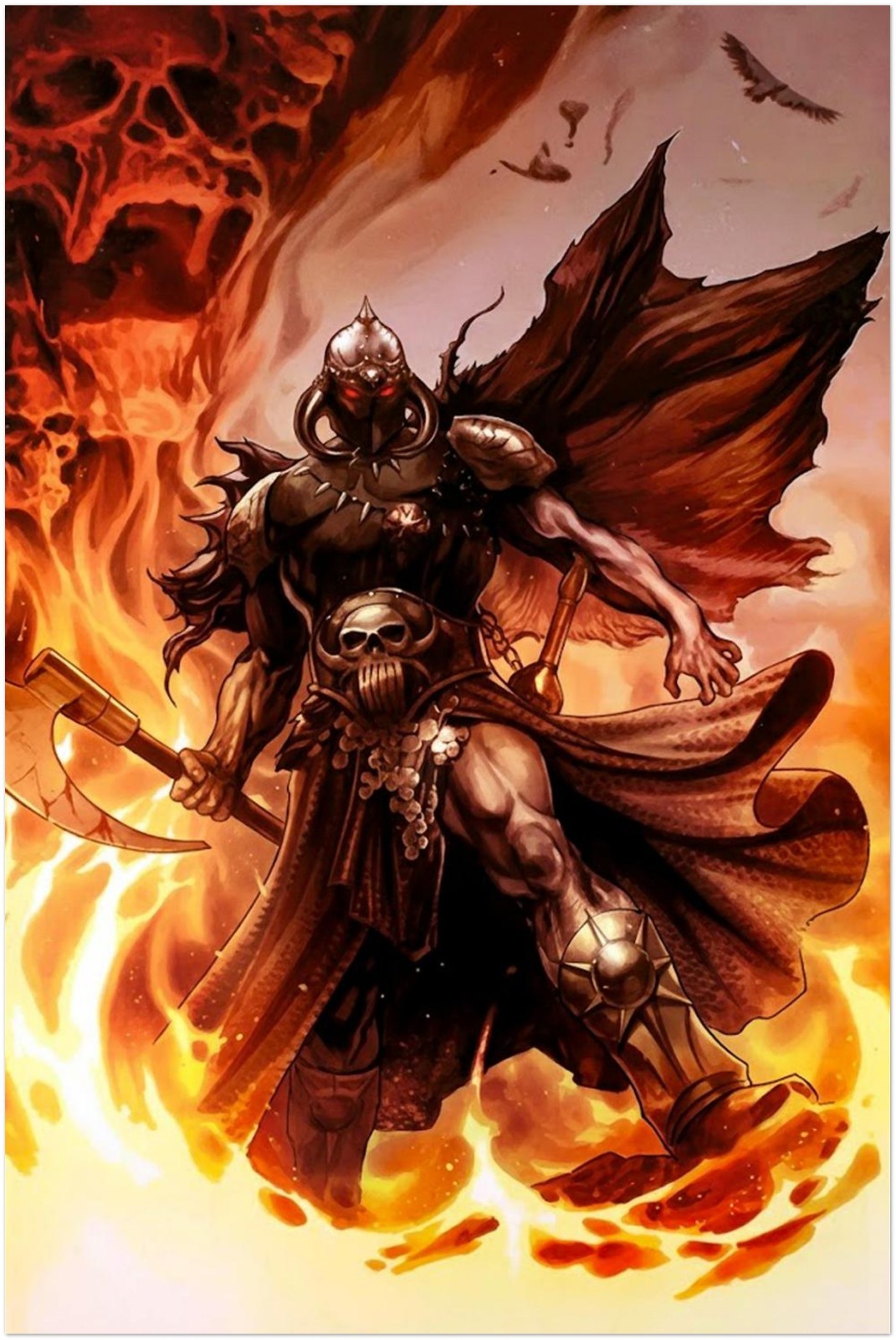 Death Dealer by Frank Frazetta - Poster of Magazine Cover Artwork - Comics Art