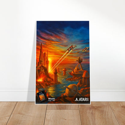 ATLANTIS IMAGIC 1982 ATARI POSTER - LOST CITY UNDERWATER FANTASY SCI-FI 2