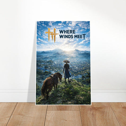 WHERE WINDS MEET POSTER OPEN WORLD WUXIA RPG GAME ART LANDSCAPE SCENE 2